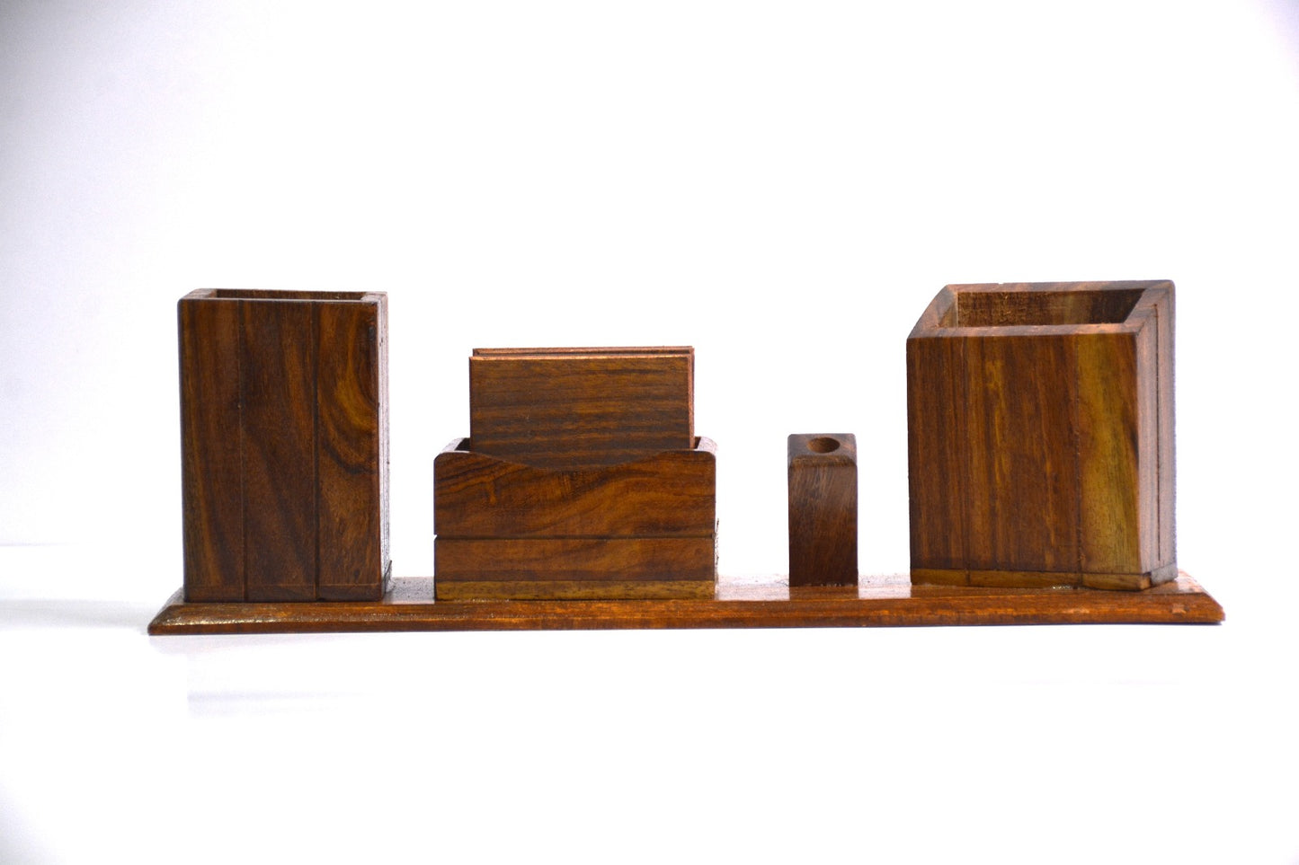 Wooden Office Desk Organiser