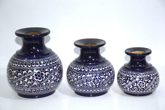 03 Wooden Floral carvings flower pots