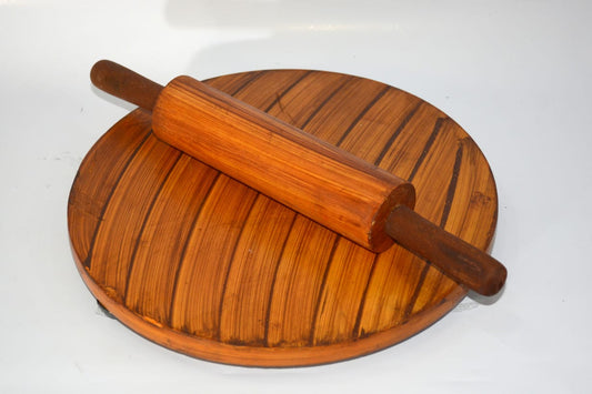 Wooden Chapati Board and Rolling