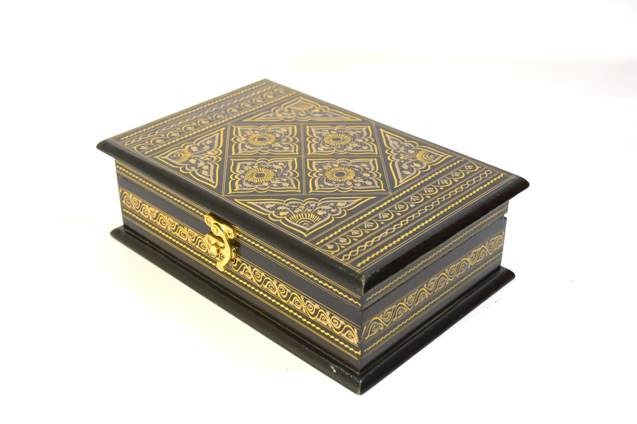 Wooden Jewellery Box -Premium Quality Carved (9x6)