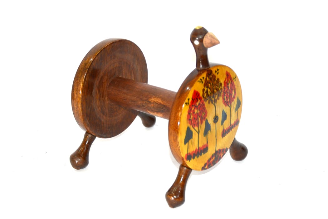 Wooden Tissue Roll Holder -Duck Shape