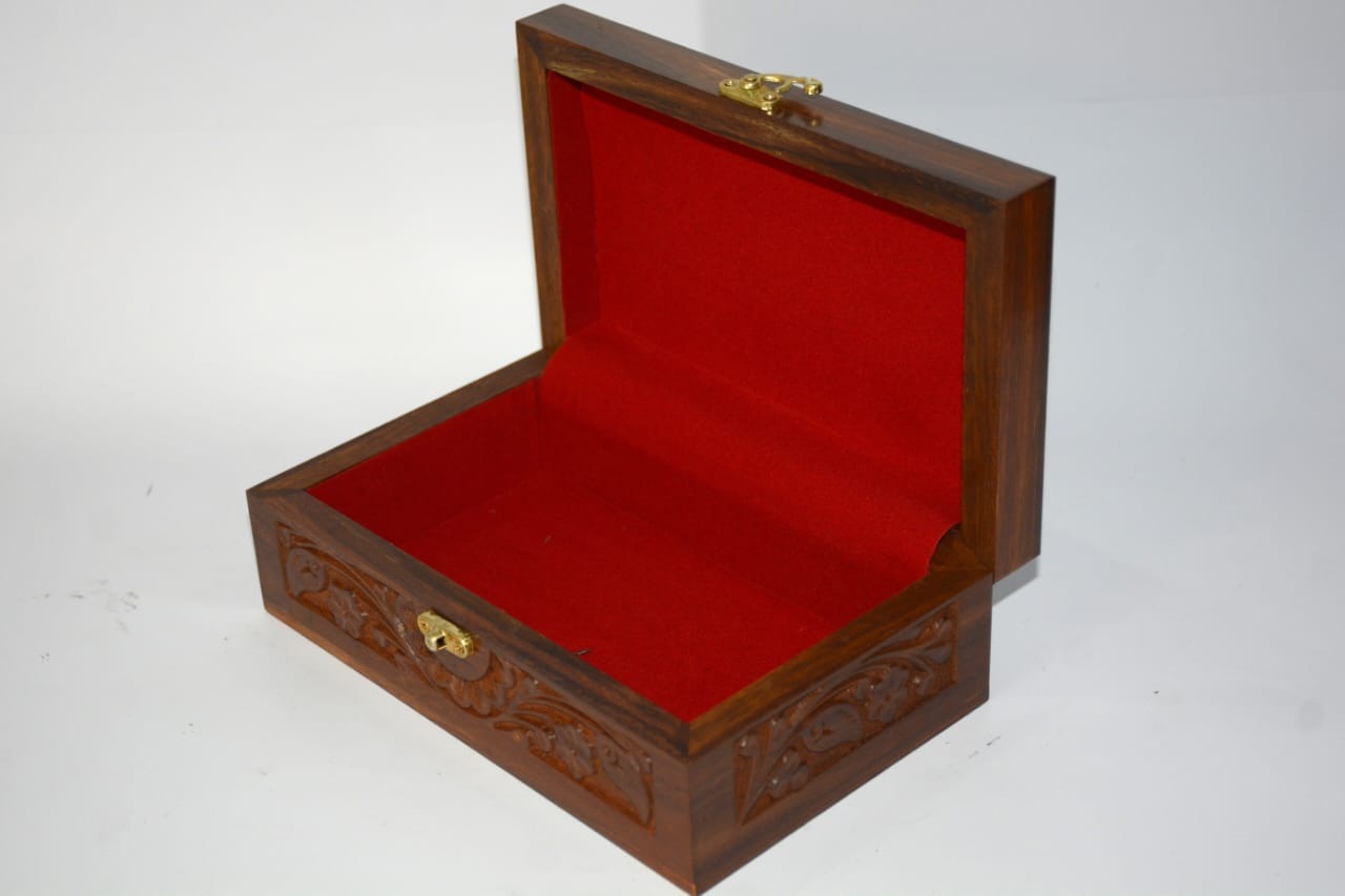 Wooden Jewellery Box Fancy (8x5)